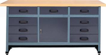 Werkbank 1700x600x840mm 9Schübe-1