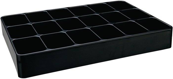 Eins.LOGS 136 H48xB338xT238mm Ku.schwarz 18-fach LOGS-0