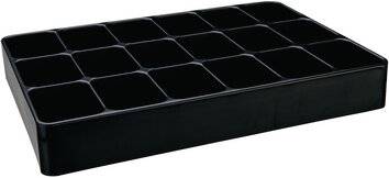 Eins.LOGS 136 H48xB338xT238mm Ku.schwarz 18-fach LOGS-1