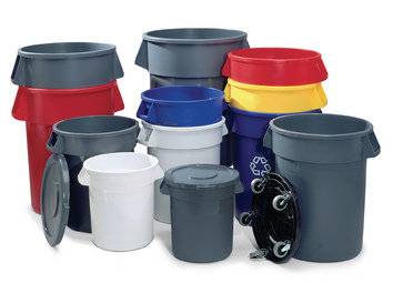 Symbolbild für Deckel,f. Wertstoffbehälter 75l,rund,Ø 495mm,PE,grau