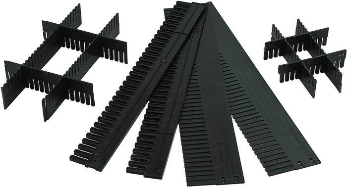 Unterteiler f.Transportstapelbehälter H.60mm PP anthrazit 10St./Karton LA-KA-PE-0