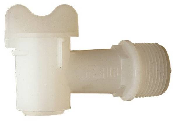 Fasshahn Ku.weiß R 19,05 (¾Zoll)mm