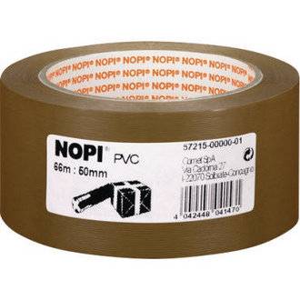 Nopi TESA - Nopi Pack PVC geprägt 66m 50mm braun 57215-00000 Packband Nopi® Braun (L x B x H) 66 m x 50 mm x 66 m 1 St.-1