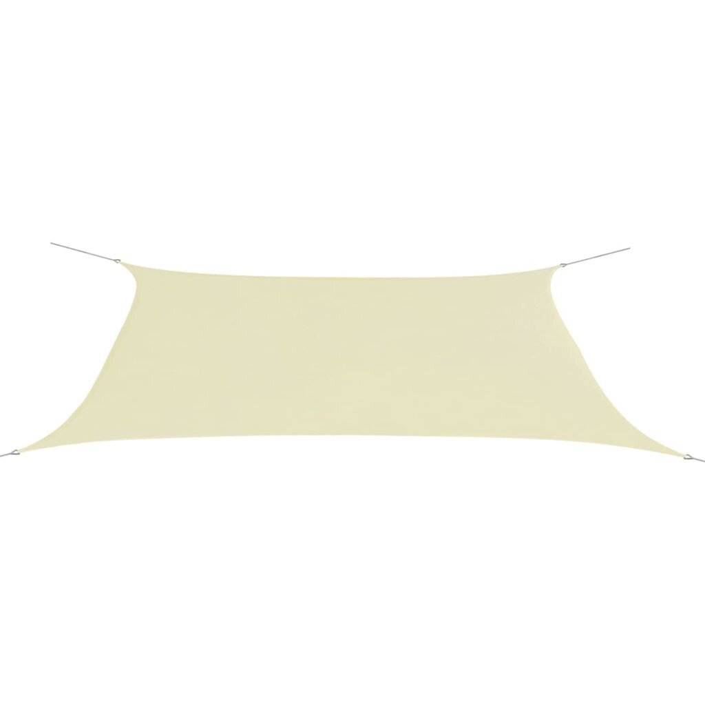 Sonnensegel Oxford Gewebe Rechteckig 4 x 6 m Creme-0
