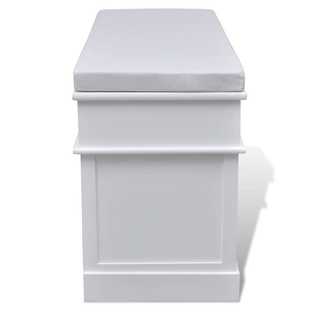 Schrank Sitzbank Truhenbank 2 Schubladen + 3 Kisten-4