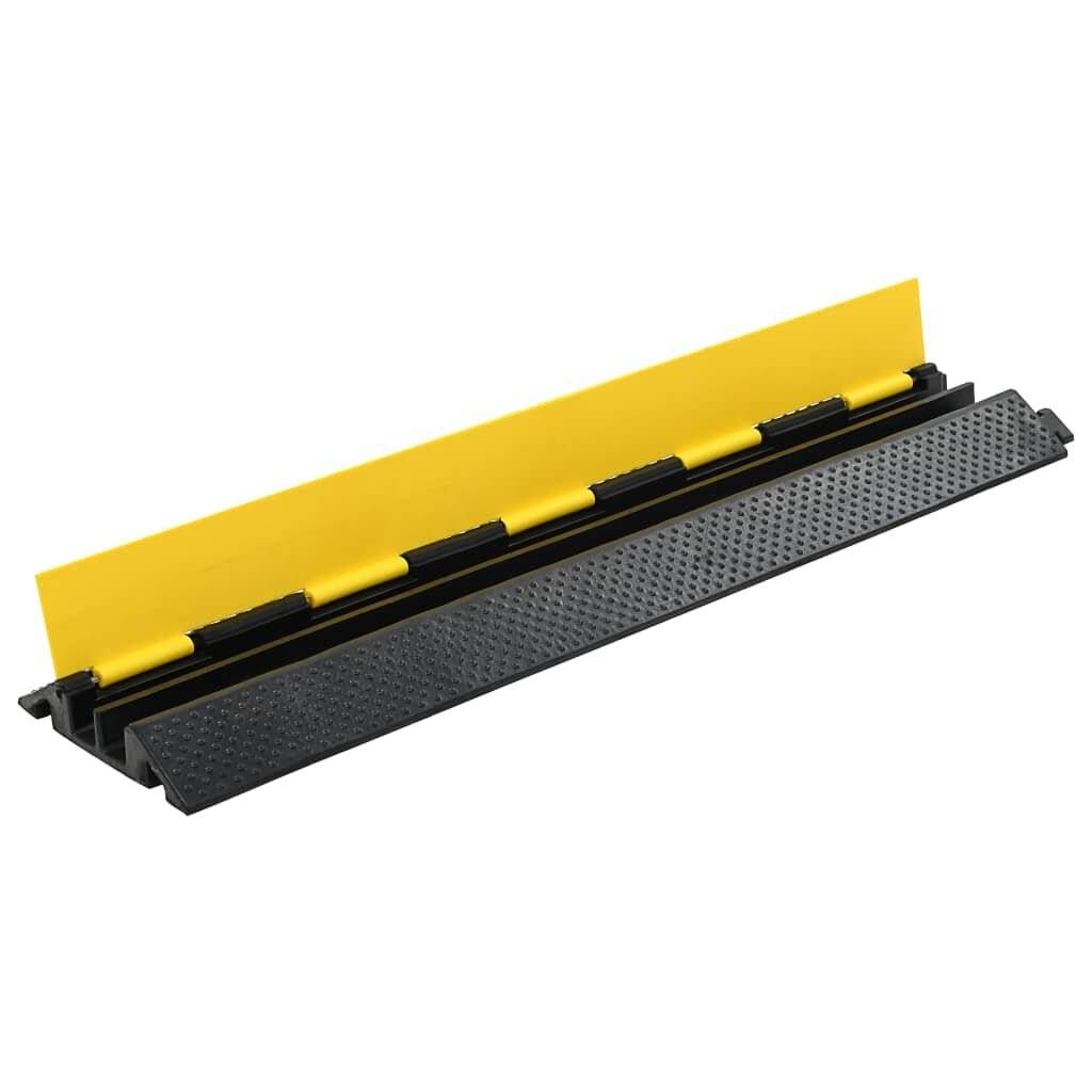 Kabelbrücke Überfahrschutz 2 Kanäle Gummi 101,5 cm-1