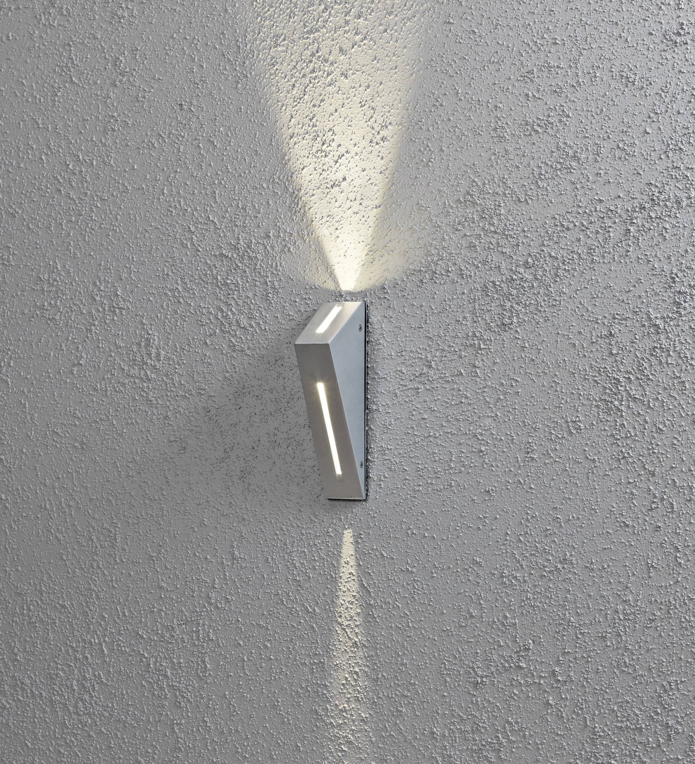 Konstsmide 7912-310 LED-buitenlamp (wand) LED vast ingebouwd 6 W Zilver-grijs