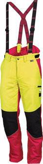 Forstschutzhose Komfort Gr.54 neongelb/rot-6