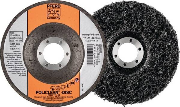 Grobreinigungsscheibe POLICLEAN Ø115x13mm Bohr.22,23mm PFERD