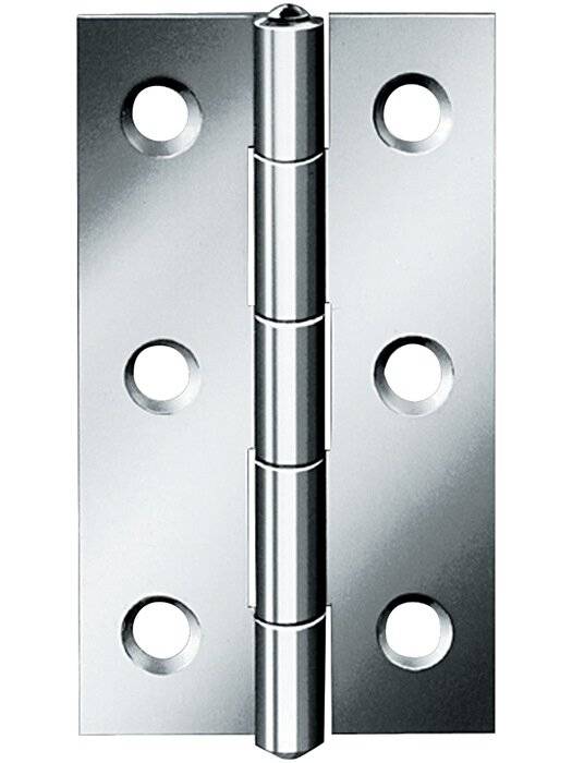 Scharnier H.100mm B.52mm S.1,6mm STA blau verz.gerollt,schmal VORMANN-0