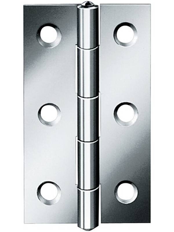 Scharnier H.100mm B.52mm S.1,6mm STA blau verz.gerollt,schmal VORMANN