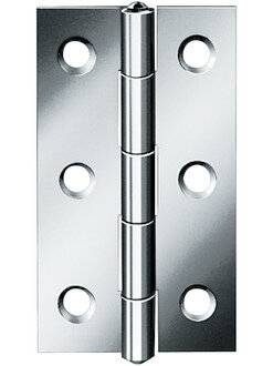 Scharnier H.100mm B.52mm S.1,6mm STA blau verz.gerollt,schmal VORMANN-1