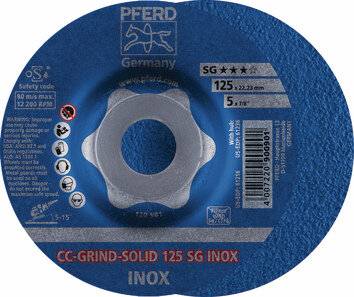 Schleifscheibe CC-GRIND-SOLID SG INOX D125xSmm gekr.INOX PFERD-1