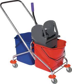 Reinigungswagen Eimer 2x27l,Presse STA SPRINTUS-2