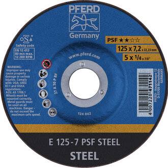 Schruppscheibe PSF STEEL D230xS7,2mm gekr.STA Bohr.22,23mm PFERD-2
