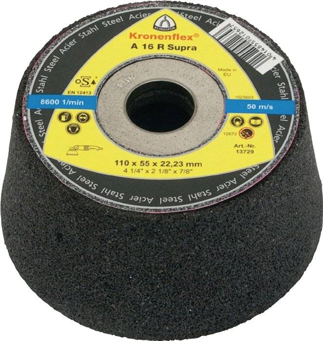 Schleiftopf A30 R 110/55mm STA 30 Bohr.22,23mm KLINGSPOR-3