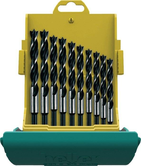CV Holzspiralbohrersatz 10tlg.D.3,4,5,6,7,8,9,10,11,12mm Maxxbox CV-Stahl-2