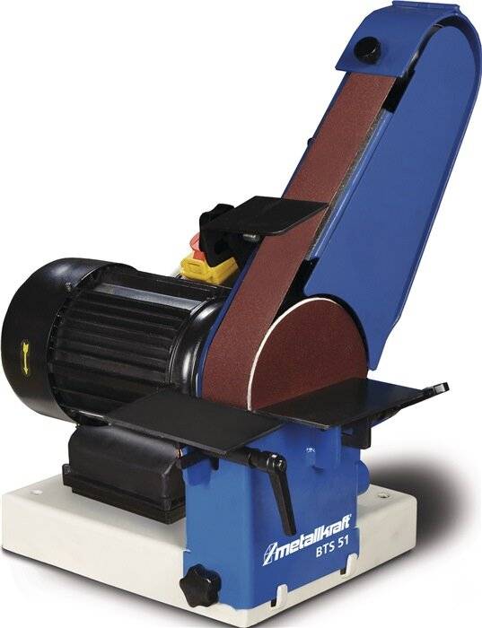 Band- u.Tellerschleifmaschine BTS 51 50x1000mm Schleifteller-D.150mm 22 m/s 750W-0
