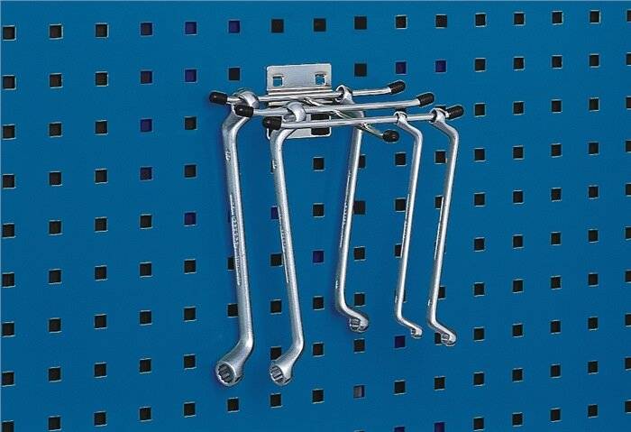 Sechsfachhalter B170xT150mm verz.f.Lochplatten BOTT-2