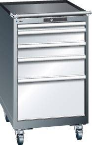 Schubladenschrank grm/lg H990,5 Schubl.