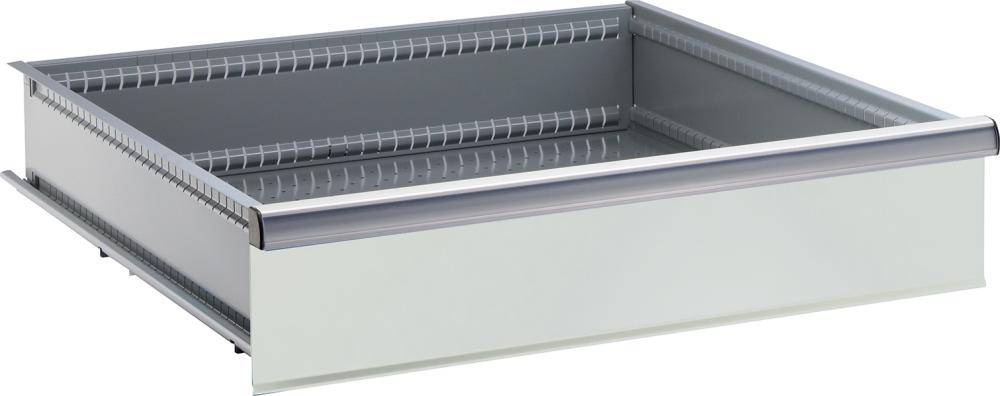 Schublade 36x36 E B612xT612xFH 100 mm RAL 7035 Tragkraft 200kg