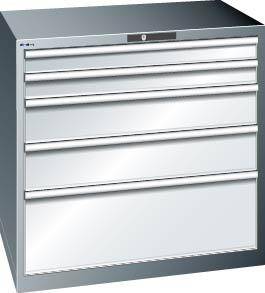 Schubladenschrank grau H1000, 5 Schubl.-0