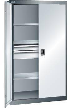 Schwerlastschrank 54x27E (BxTxH) 1100x641x1950mm KEY Lock R7035