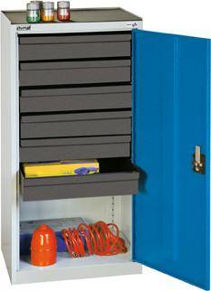 Werkzeugschrank 6 SL 1000x500x500 mm grau/blau-0