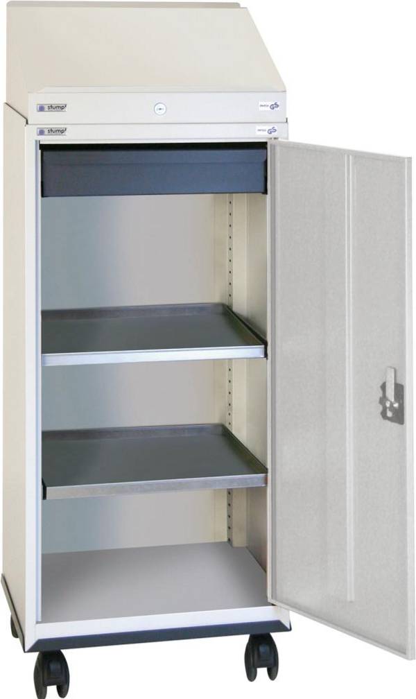 stumpf® Mobiler Werkstatt-Flügeltürschrank mit Schreibpult + 1 Schubla