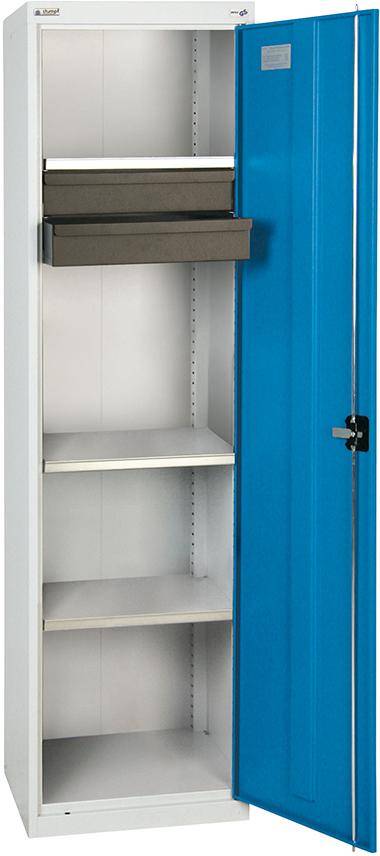 Werkzeugschrank 2 SL 3WA 1800x500x500 mm grau/blau-0