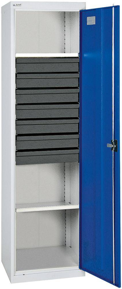 Werkzeugschrank 7 SL 2 WA1800x1000x500mm grau/blau-0