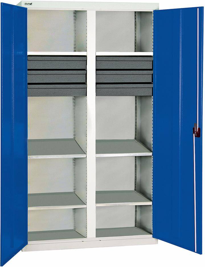 Werkzeugschrank 6 SL 6WA 1800x1000x500mm grau/blau-0