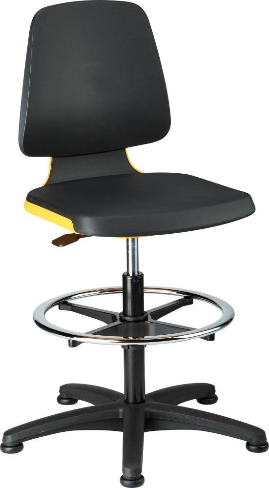 Bimos Arbeitsstuhl Labsit 3, PU orange Sitzhöhe 520-770 mm-0