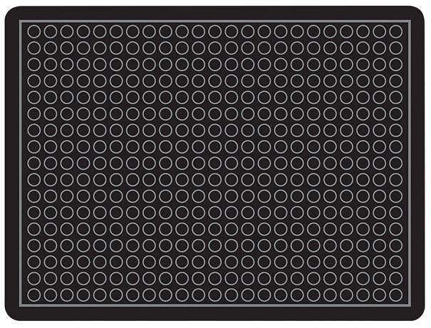 Arbeitsplatzmatte YOGA DOME Oil schwarz B90xT120 cm - Artikel: 7830501832-0