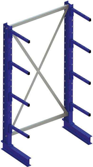Kragarmregal H2000xB1000xT400mm Grundregal eins.Trgf.1750 kg-0