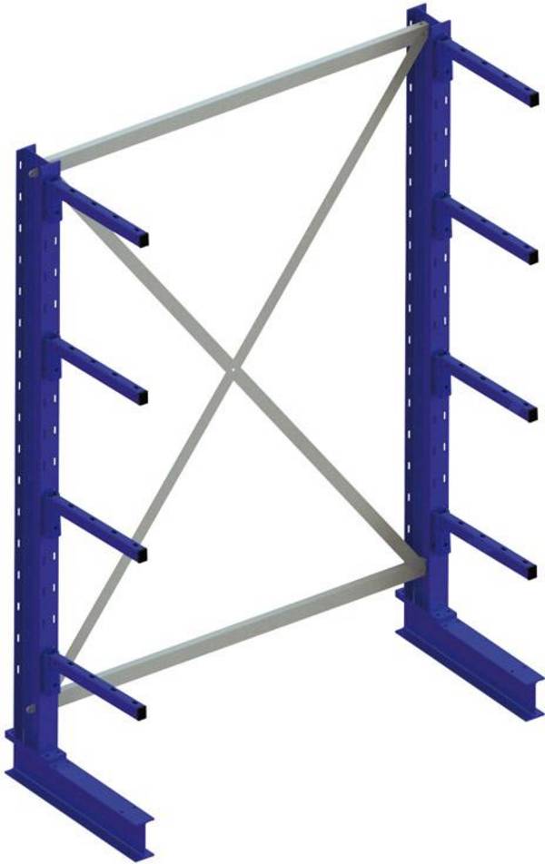 Kragarmregal H2500xB1300xT400mm Grundregal eins.Trgf.1610 kg