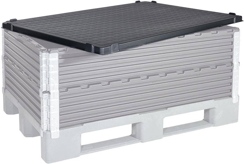 Palettendeckel schwarz B800xT1200 mm - Artikel: 7830254155-0