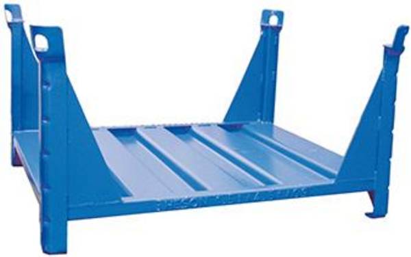 Lagergestell RAL5010 B1200xT800xH600 mm Nutzlast1,5t Auflast4,5t mit Eckpfosten - Artikel: 7830412929