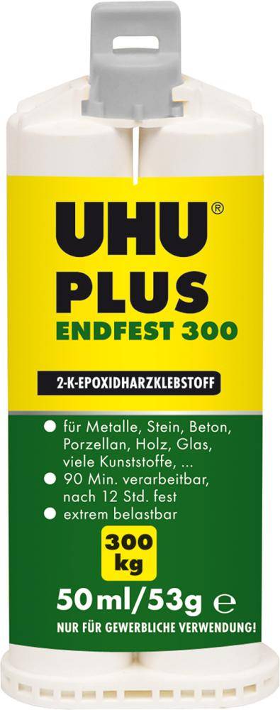 2-KomponentenepoxidkleberPLUS ENDFEST 300 Doppelkammer-Kartusche 50ml UHU-0