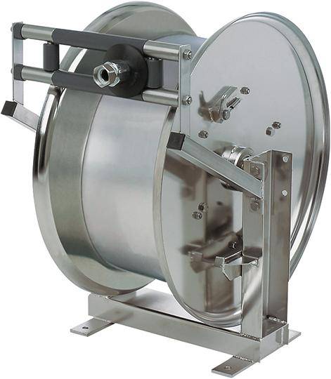 Schlauchaufroller für 30m Schlauch DN 25mm Edelstahl o. Schlauch Druckluft/Öl/Wasser-0