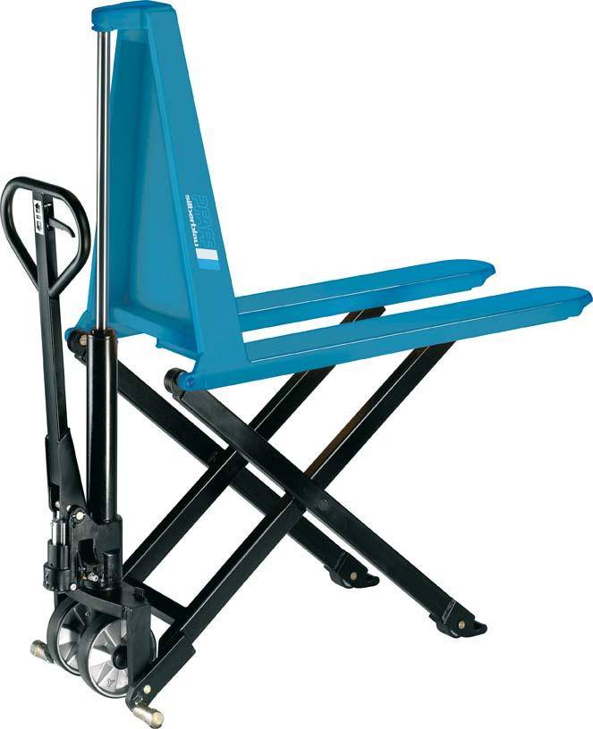 Scherenhubwagen HU HS10B Gabellänge 1150 mm Bereifung PUR/PUR Tragkraft 1000 kg - Artikel: 7830203236-0