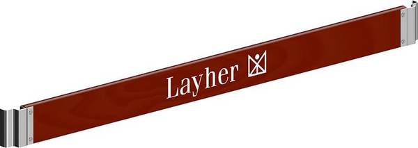 Layher Bordbrett mit Klaue für Fahrgerüste | FG STARO BORDBRETT 1,95M