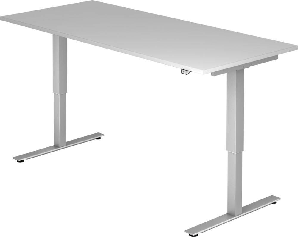 Schreibtisch H710-1200xB1800xT800mm lichtgrau elektr.höhenv.