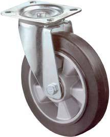 BS ROLLEN Lenkrolle L400.B80.100 Rad ø100mm 150kg Stahl verzinkt