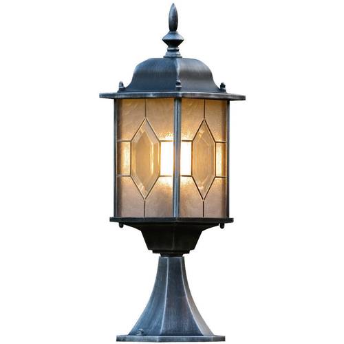 Konstsmide 7246-759 Milano Außenstandleuchte Energiesparlampe E27 75 W Schwarz, Silber