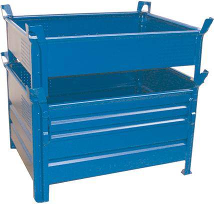 Stapelbehälter 1t,lack. 1000x800x600mm,geschl.-0