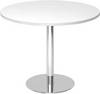 Besuchertisch Weiß/Chrom D 1000mm