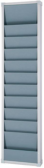Planungstafel einreihig 315 x 1.282 mm 10 Schienen, A 4 grau - Artikel: 7830704751-0