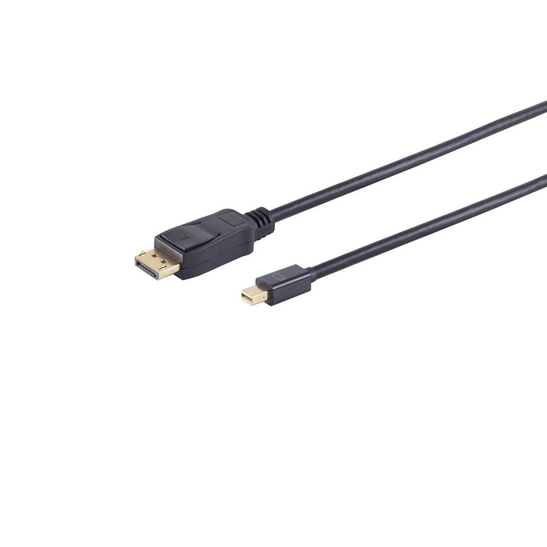 Mini DisplayPort zu DisplayPort Kabel 1.2 Ultra HD 4K2K DP Stecker auf Mini DP Stecker Schwarz 2m-0