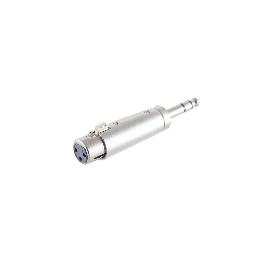 KABELBUDE.EU Audio-Adapter XLR-Kupplung auf 6,3 mm Klinkenstecker Stereo Metall-0